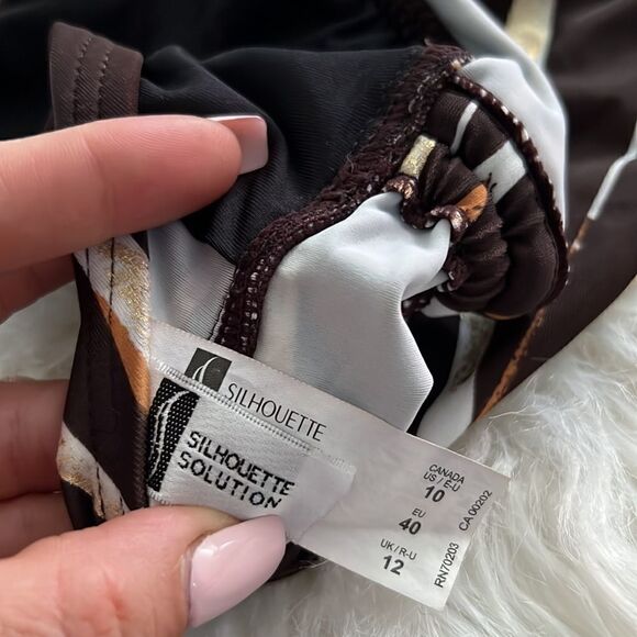 Silhouette Tankini halter  Top Sz-10 - Picture 8 of 10